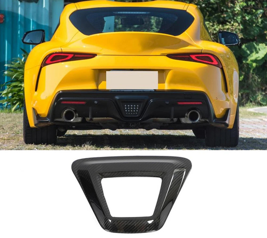 Toyota Supra GR A90 MK5 2019-24 Prepreg DRY Carbon Rear Tail Light Lamp Cover Trim