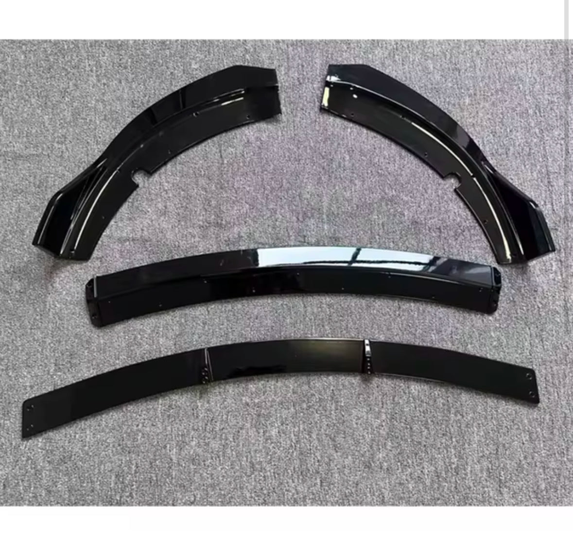 Dodge Charger Daytona Front Bumper Lip Diffuser Splitter Anti - Collision Black 2016-2020