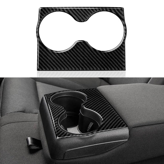 Dodge Charger 2011-2023 Carbon Fiber Rear Seat Cup Holder Cover Trim Decal Sticker