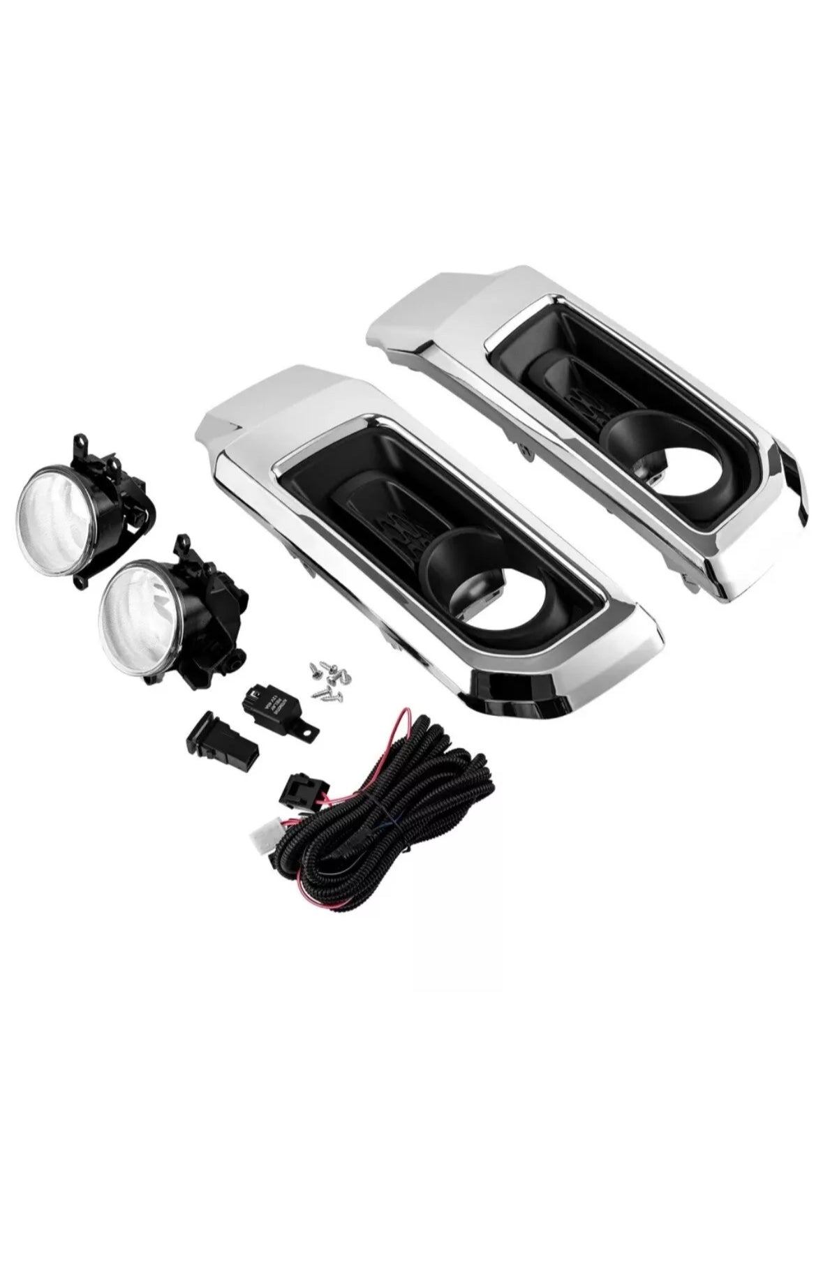 2014-2020 Toyota 4Runner Limited Front Bumper Driving Foglights With Bezels