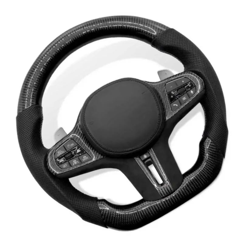 Carbon Car Steering Wheel Assembly Full Set