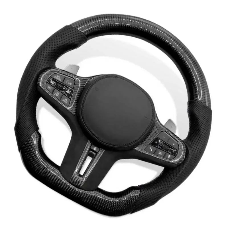 Carbon Car Steering Wheel Assembly Full Set