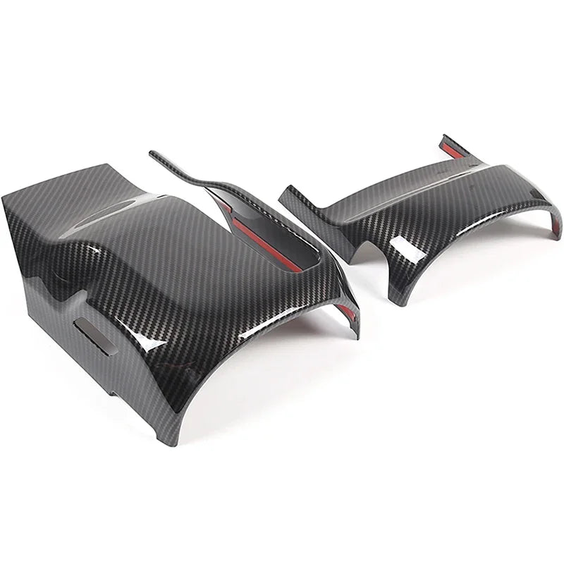 Toyota GR Supra A90 MK5 2019-23 ABS Carbon Fiber/Matt Black Car Steering Wheel Base Lower Cover