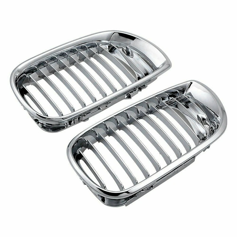 E46 320I 330I 325Xi 4DR Sedan 2002-05 Front Bumper Kidney Grill Chrome