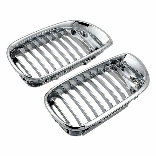 E46 320I 330I 325Xi 4DR Sedan 2002-05 Front Bumper Kidney Grill Chrome