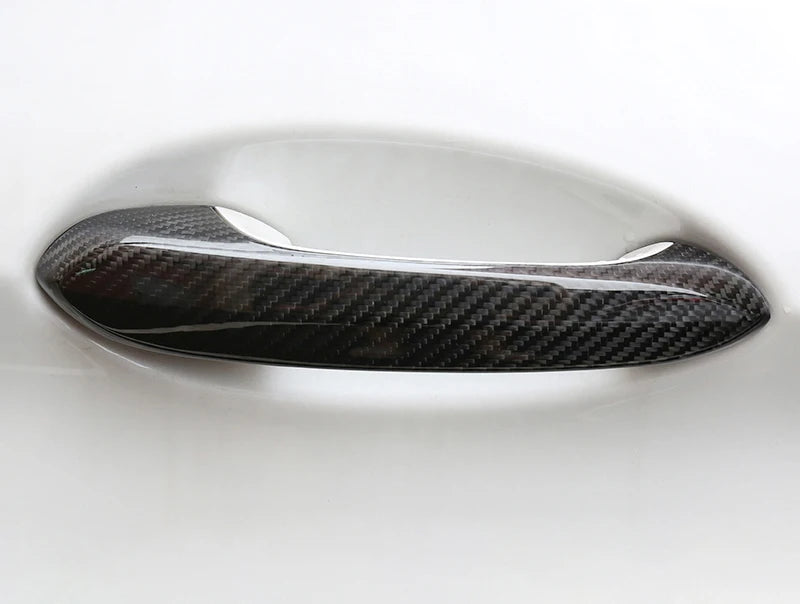 BMW Real Carbon Fiber Car Exterior Doorknob Holder Caps