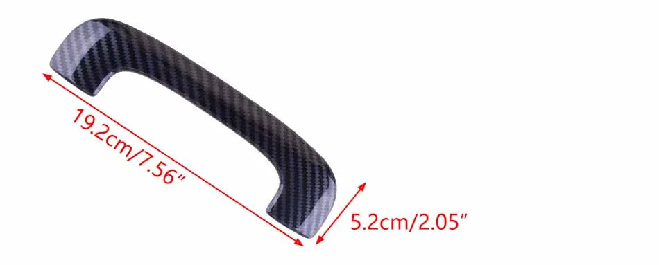 Dodge Charger 2011- 2021 4pcs Interior Roof Grab Bar Handle Cover Trim Carbon Fiber Style