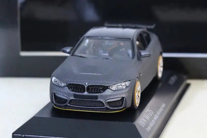 1/43 BMW M4 GTS Frosted Gray Orange Wheel F82 Alloy Model