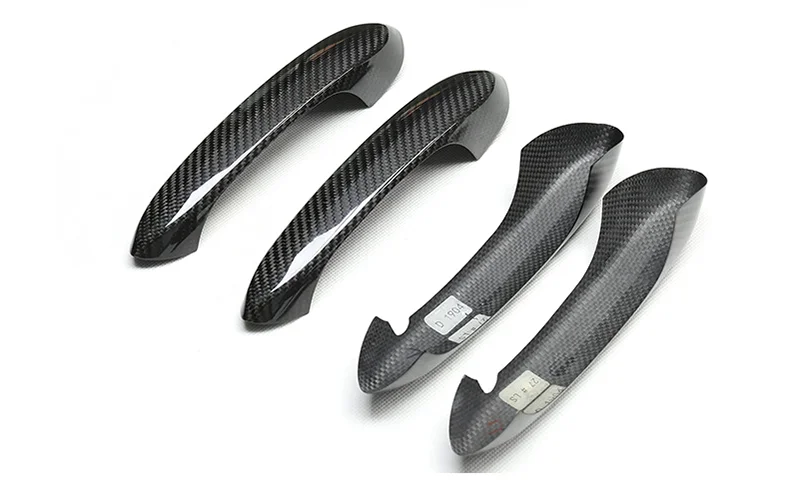 BMW Real Carbon Fiber Car Exterior Doorknob Holder Caps