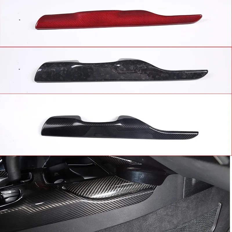 Toyota Supra Real Carbon Fiber Central Control Passenger Side For 2019-22 1-piece Set