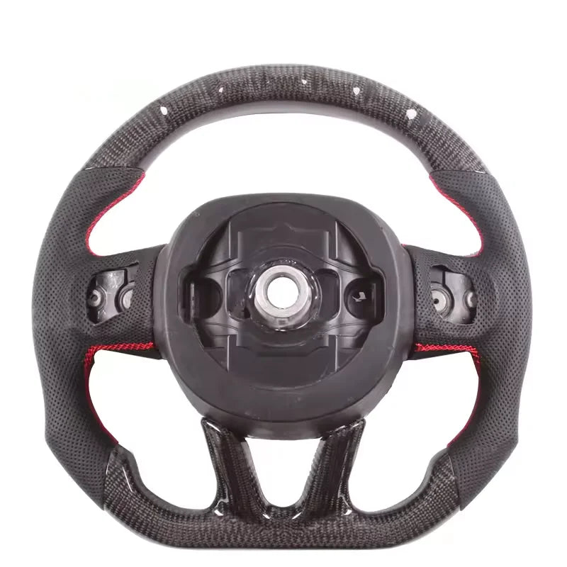 Dodge 2015+ LED Smart Real Carbon Fiber Steering Wheel