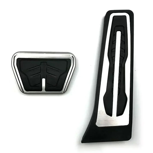 BMW Gas Brake Foot Rest Pedal Cover Pad Plate 2PCS SET