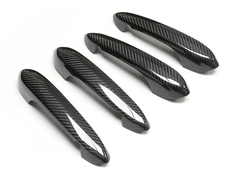 BMW Real Carbon Fiber Car Exterior Doorknob Holder Caps