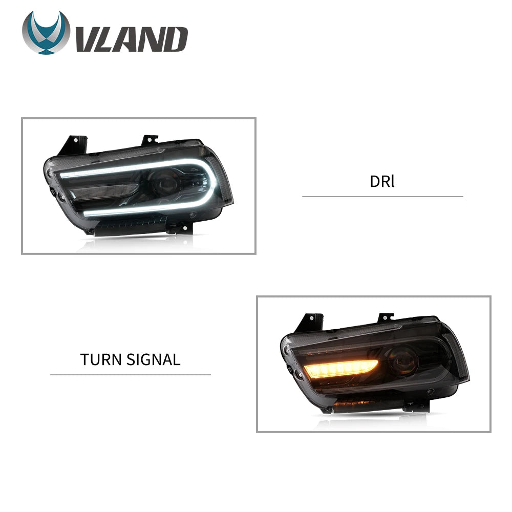 2011-2014 Headlights for Dodge Charger