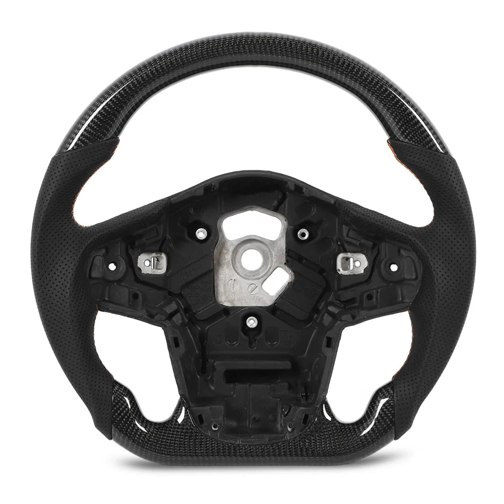 Toyota GR Supra A90 J29 2020-24 Steering Wheel Flat Bottom Carbon Fiber