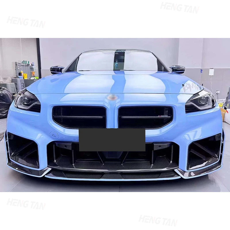 BMW M2 G87 2022+ Dry Carbon Fiber Front Bumper Intake Grille Air Vent Cover