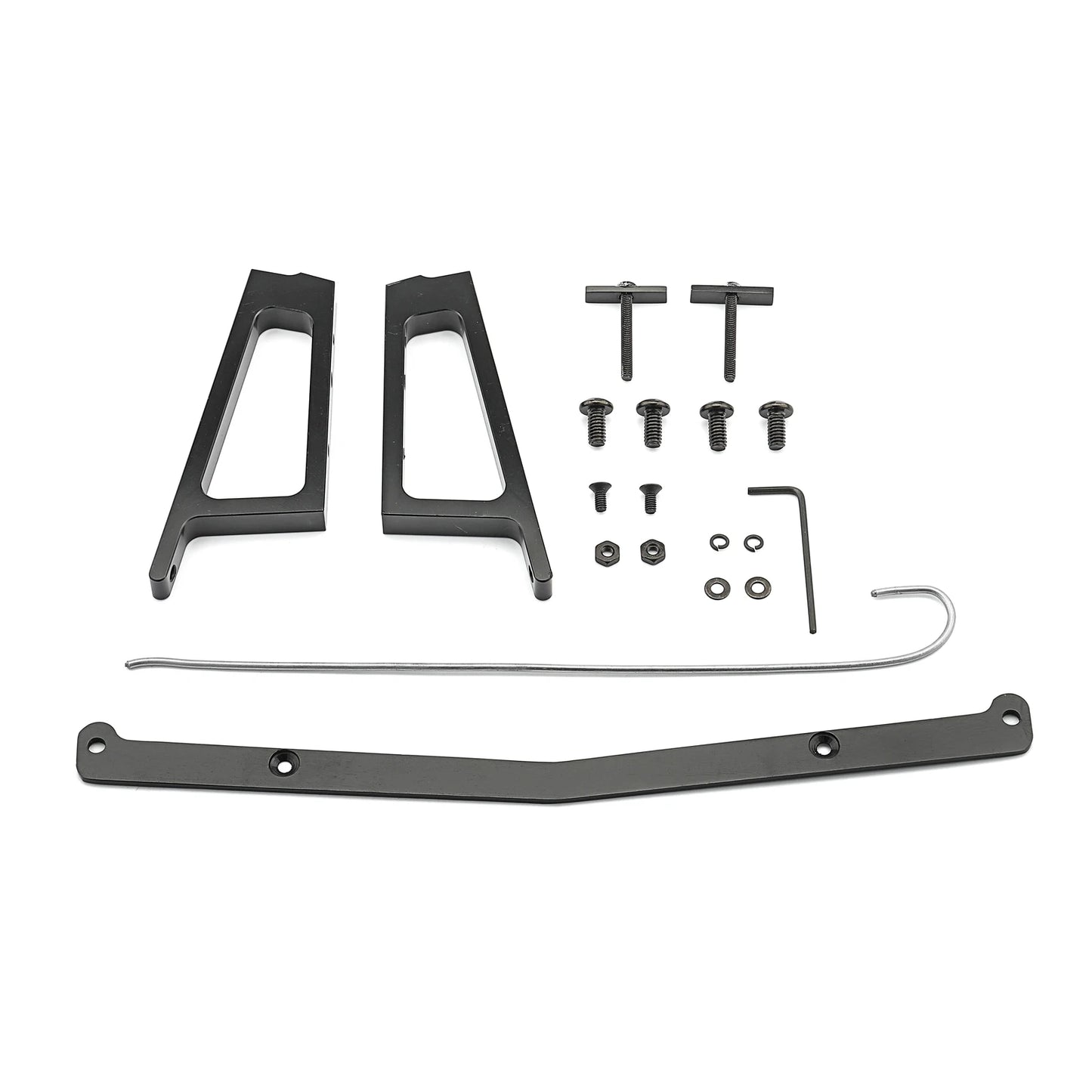 2015-2023 Dodge Challenger Front Bumper Lower Grille No Drilled License Plate Mount Kit Holder Steel