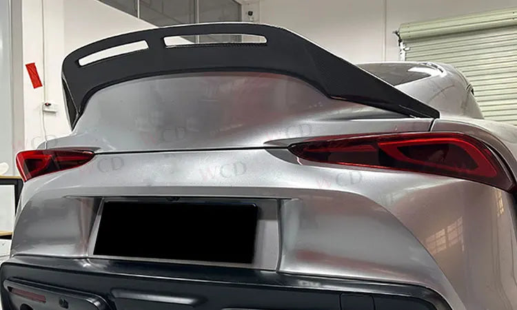 GR Toyota Supra A90 MK5 2019 +  Real Carbon Fiber Carbon Fiber Rear Spoiler Tail Wing