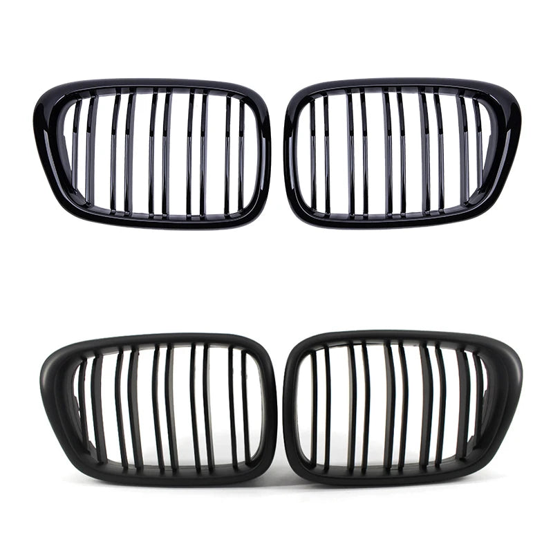 BMW E39 5 Series Black Grille Dual Line 1999-03