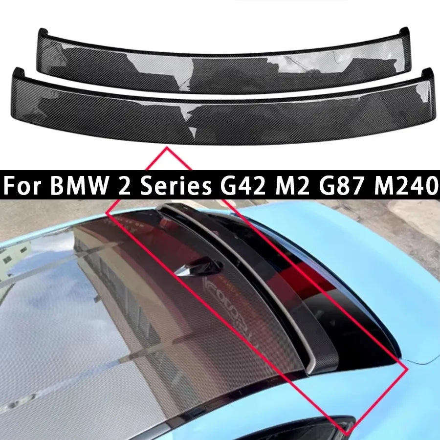 BMW 2 Series G42 M2 G87 M240 Carbon Fiber spoiler Top Wing Tail fins