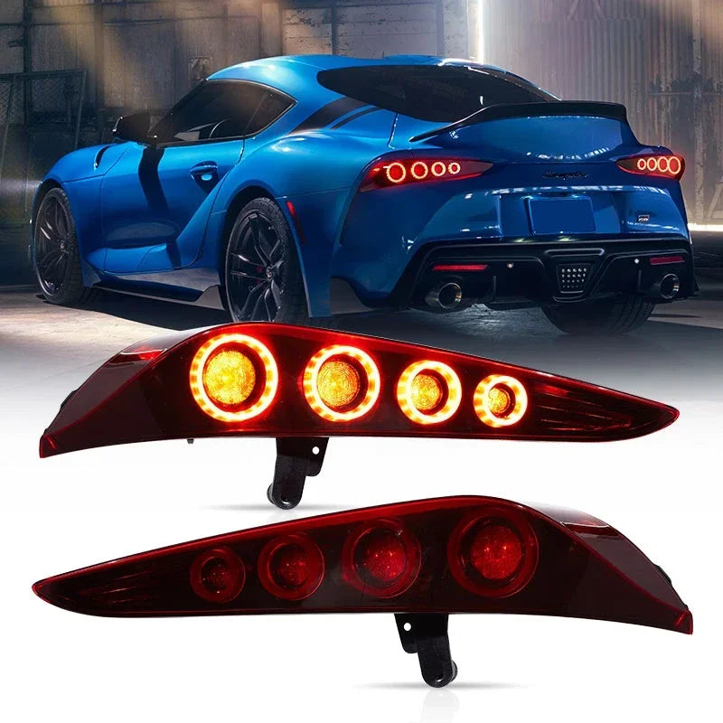 VLAND Factory Full LED Tail Lights For GR Supra 2019-UP 5th Gen (Model Code J29/DB A90/A91)