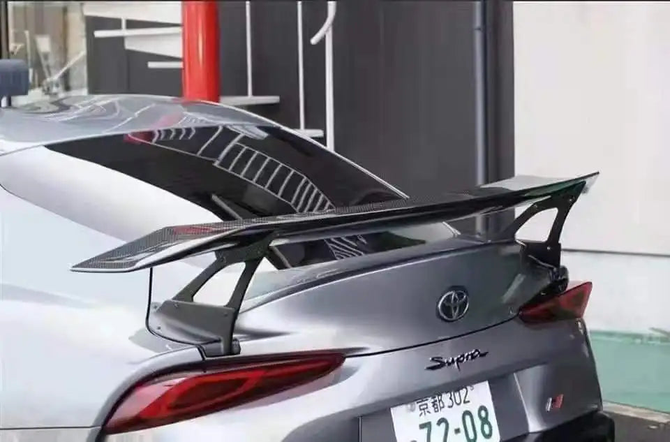 Toyota Supra GR MK5 A90 A91 2019-22 Carbon Fiber Rear Roof Spoiler Wing Trunk Lip