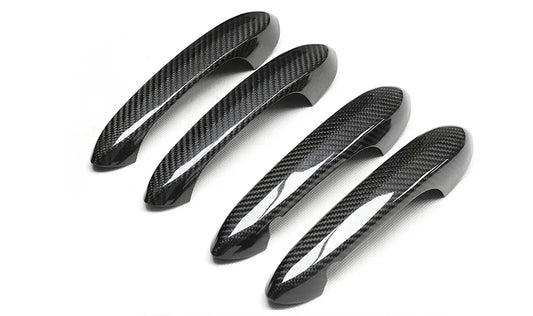 BMW Real Carbon Fiber Car Exterior Doorknob Holder Caps